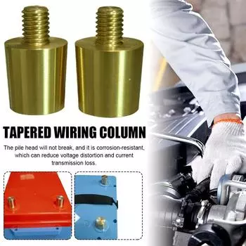 1 пара зажимов для клемм автомобильного аккумулятора, зажимы, отрицательные и положительные, круглые, для ремонта аккумулятора, аксессуары для модификации, автомобильные принадлежности