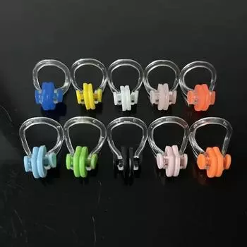 1 пара зажимов для носа для плавания, профессиональный противоскользящий силиконовый зажим для носа для дайвинга, защита носа, аксессуары для плавания и дайвинга 1pair чёрный