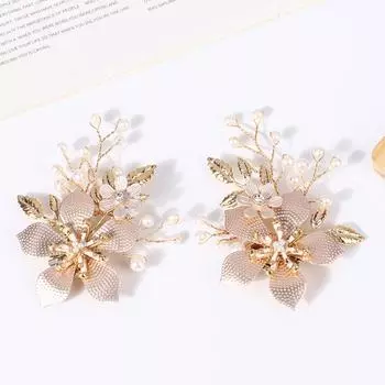 1 пара зажимов для обуви с пряжками, подвески для обуви с цветами, украшения для свадебной вечеринки, ботинки, украшения для женщин и девочек