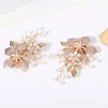 1 пара зажимов для обуви с пряжками, подвески для обуви с цветами, украшения для свадебной вечеринки, ботинки, украшения для женщин и девочек