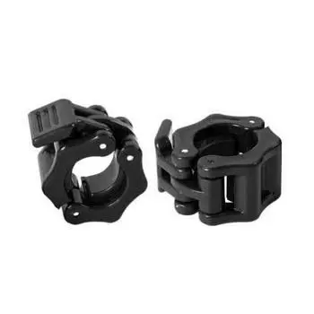 1 пара зажимов для штанги Spinlock, замки-фиксаторы, замки для штанги для тяжелой атлетики, быстросъемные зажимы для жима штанги лежа 2.5cm чёрный