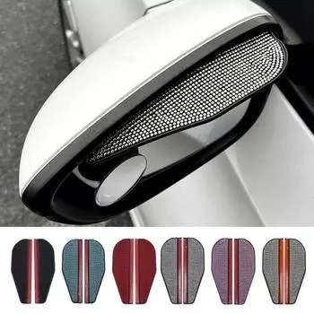 1 пара зеркал, козырек от дождя, защита для бровей, зеркала заднего вида, защита от царапин, защита от дождя, автомобильные аксессуары Red