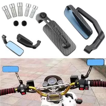 1 пара зеркал заднего вида для мотоциклов, модифицированное боковое зеркало с винтами, универсальное зеркало заднего вида из алюминиевого сплава для мотоциклов, аксессуары для мотоциклов B