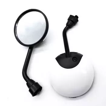 1 пара зеркала заднего вида для мотоцикла, ретро, круглое вспомогательное боковое зеркало, отражатель, детали для электрического велосипеда, скутера