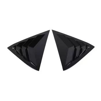 1 пара жалюзи на задние боковые окна, защита от посторонних взглядов, снижение температуры, жалюзи на окна, воздухозаборник чёрный