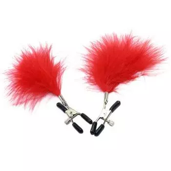 1 пара женщин и взрослых, стимуляторы груди, зажим для сосков, зажим с перьями, секс-игрушка