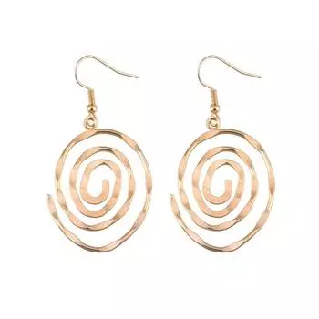 1 пара женщин крючок полые полированные вихревой формы гладкие серьги украшения ушей ювелирные изделия отпуск серебряный