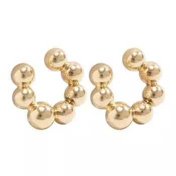 1 пара, женские геометрические круглые витые без пирсинга, преувеличенные украшения для ушей, женские коктейльные украшения для выпускного вечера F