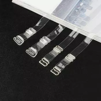 1 пара женских эластичных прозрачных силиконовых бретелей для бюстгальтера, регулируемые аксессуары для нижнего белья Transparent Buckle