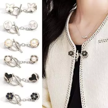 1 пара женских брошей-цепочек для подтяжки талии с защитой от протеканий