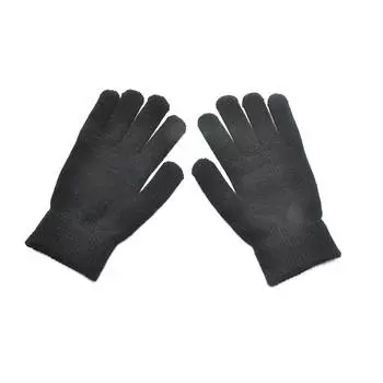 1 пара женских и мужских дышащих эластичных вязаных перчаток для взрослых, велосипедных спортивных портативных теплых варежек, однотонное уличное снаряжение светло-серый