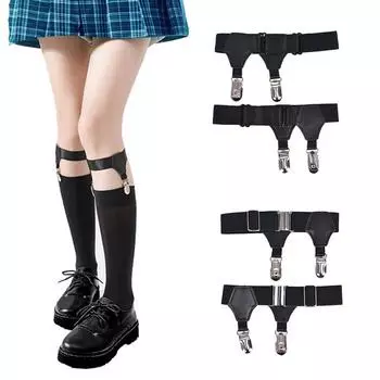 1 пара женских и мужских подвязок, подтяжки, эластичные носки, держатель для подвязок Type D