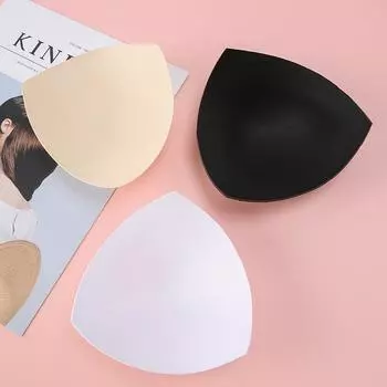 1 пара женских интимных аксессуаров, купальник из губки, бюстгальтер с эффектом пуш-ап, набивка для увеличения груди, бюстгальтер с пенопластовой вставкой, чашка на груди Size 10 белый