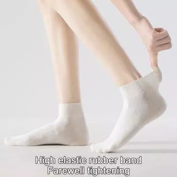 1 пара женских летних весенних носков средней длины, нескользящие, однотонные, высокоэластичные, впитывающие пот, повседневные носки для взрослых, спортивные носки белый
