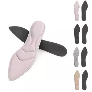 1 пара женских массажных стелек для ног с острыми каблуками, дышащая губка серый