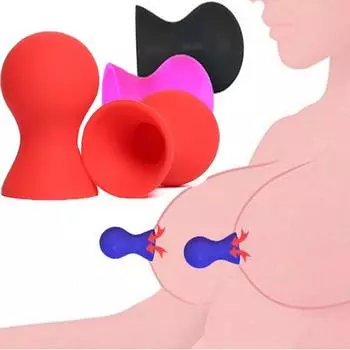1 пара женских милых мини-силиконовых присосок для сосков, всасывающего насоса для сосков клитора, секс-игрушки для взрослых, продукт для женщин и взрослых