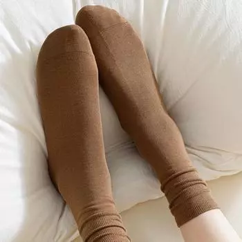 1 пара женских носков без запаха, однотонные, эластичные, противоскользящие, дышащие, мягкие, впитывающие пот, противоусадочные, спортивные хлопковые носки с ворсом чёрный