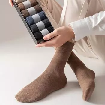 1 пара женских носков без запаха, однотонные, в стиле ретро, высокая эластичность, противоскользящие, дышащие, мягкие, впитывающие пот, противоусадочные, спортивные хлопковые носки чёрный