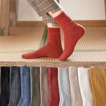 1 пара женских носков без запаха в японском стиле, однотонные, высокая эластичность, противоскользящие белый