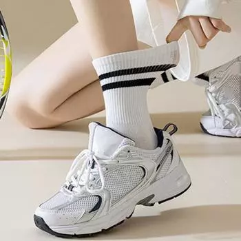 1 пара женских носков без запаха, в полоску, контрастного цвета, высокая эластичность, противоскользящие, дышащие, мягкие, впитывающие пот, противоусадочные, спортивные хлопковые носки светло-зеленый