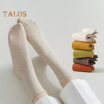 1 пара женских носков средней длины без запаха, повседневные однотонные, высокоэластичные, противоскользящие, дышащие, мягкие, впитывающие пот, противоусадочные спортивные носки для бега