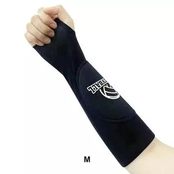 1 пара женских повязок на руку, дышащие компрессионные баскетбольные волейбольные эластичные дышащие грелки на руки, защитные рукава M чёрный