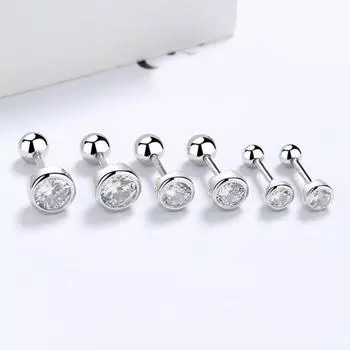 1 пара женских серег-гвоздиков, круглые серьги-гвоздики со стразами, OL, серьги-гвоздики для поездок на работу, свидания, вечерние серьги-гвоздики, украшения для ушей 4mm