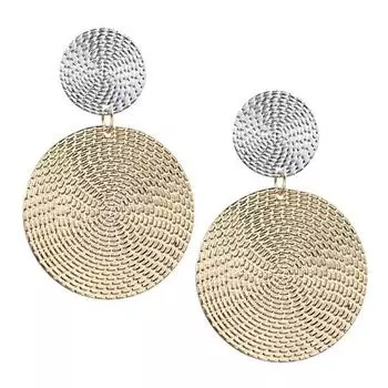 1 пара женских серег с круглым ухом, преувеличенные антиаллергенные легкие геометрические украшения, ювелирные изделия для выпускного коктейля