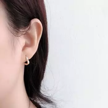 1 пара женских серег в богемном стиле хип-хоп золотого цвета из титановой стали в форме сердца с любовью золотистый