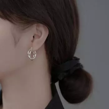 1 пара женских сережек Huggie с гладкой поверхностью из нержавеющей стали, устойчивых к коррозии, антиаллергенных
