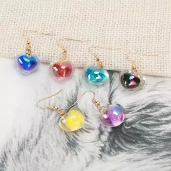 1 пара женских сережек, изысканная тонкая работа, привлекательная гальваника, удобно носить, одеваться вино красного