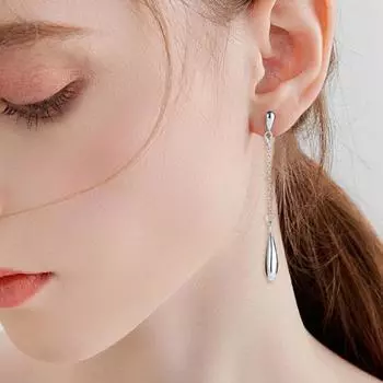 1 пара женских сережек-капель с длинной кисточкой, кулон в виде капли воды, полированные однотонные легкие висячие серьги, серьги-подвески для выпускного вечера, свадьбы, висячие серьги золотистый