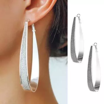 1 пара женских сережек-каплей в стиле ретро, висячие серьги, блестящие серьги-кольца в виде капель, ювелирные изделия, подарок серебряный
