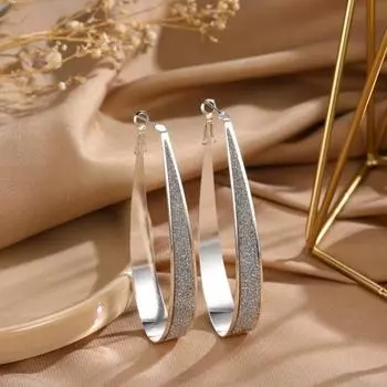 1 пара женских сережек-каплей в стиле ретро, висячие серьги, блестящие серьги-кольца в виде капель, ювелирные изделия, подарок серебряный