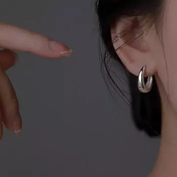 1 пара женских сережек-колец Huggie из чистой цветной гальванизированной меди, маленькие серьги-кольца на каждый день