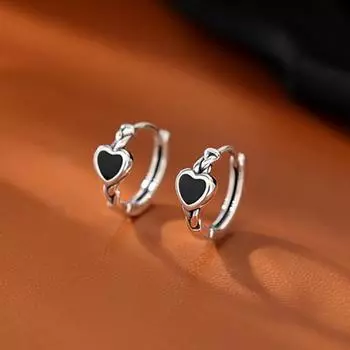 1 пара женских сережек креативной формы, не вызывающие раздражения, сверхлегкие, антиокислительные, безболезненные, медные, женские в форме сердца