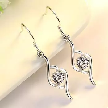 1 пара женских сережек с блестящими стразами, большие липкие серьги высокого качества для свадьбы фиолетовый