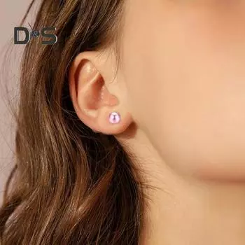 1 пара женских сережек с искусственным жемчугом, повседневные серьги-гвоздики унисекс для пирсинга, серьги-гвоздики из сплава, украшения для ушей на вечеринку или выпускной бежевый