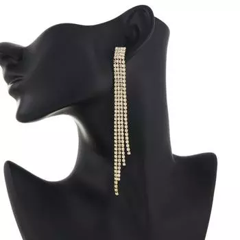 1 пара женских сережек с кисточками с кубическим цирконием, антиаллергенные легкие украшения для ушей, ювелирные изделия, подвесные серьги для выпускного вечера, коктейля, длинные висячие серьги серебряный