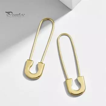 1 пара женских сережек в форме полого штифта, полированный гальванизированный металл, легкие, для повседневной жизни, фестивалей, вечеринок, дат, украшения для ушей розового золота