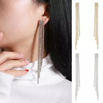 1 пара женских украшений с кубическим цирконием, антиаллергенные, легкие украшения для ушей, подвесные украшения для выпускного вечера, коктейля и вечеринки серебряный