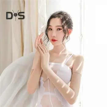 1 пара женских выпускных рукавов с прозрачной сеткой, тонкие солнцезащитные перчатки для езды на велосипеде, для выступлений, для невесты, для свадебных фотосессий, наручники хаки