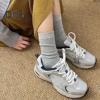 1 пара женских зимних носков для икр, средней длины, с высокой эластичностью, с противоскользящей ворсистой структурой, удобные, теплые, спортивные, спальные чулки красный