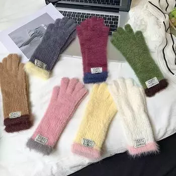 1 пара женских зимних теплых велоспорта для активного отдыха на свежем воздухе ветрозащитных утолщенных защитных запястий