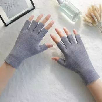 1 пара зимних перчаток унисекс с толщиной до половины пальца, теплые, нескользящие, мягкие, устойчивые к холоду, высокоэластичные перчатки для езды на велосипеде чёрный