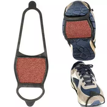 1 пара зимних противоскользящих ботинок для льда и снега с крупным песком, кошки с тяговыми шипами