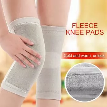 1 пара зимних толстых флисовых наколенников плюс бархатный теплый наколенник для бега, велоспорта, спортзала, эластичный спортивный наколенник, поддержка и защита M