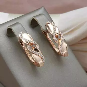 1 пара золотистых спиральных серег-капель для женщин, восковая оправа, повседневные вечерние модные украшения белый