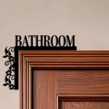 1 PC Black Iron Right Angle Bathroom with art Branch Flowers Metal Wall Art - Modern Home Decor for Bedroom, Living Room, or Bathroom. TY7393 разноцветный