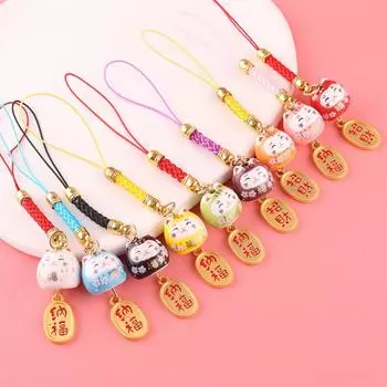 1 pc Bracelet Maneki Neko Bead DIY Handmade Jewelry Accessories Personality Lucky Cat Bead Women светло-фиолетовый